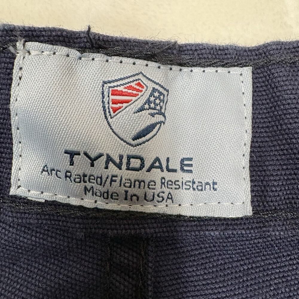 Tyndale Mens FR Cargo Pants 34 x 33 (Fits 30x31.5).Navy Flame Resitant Workwear